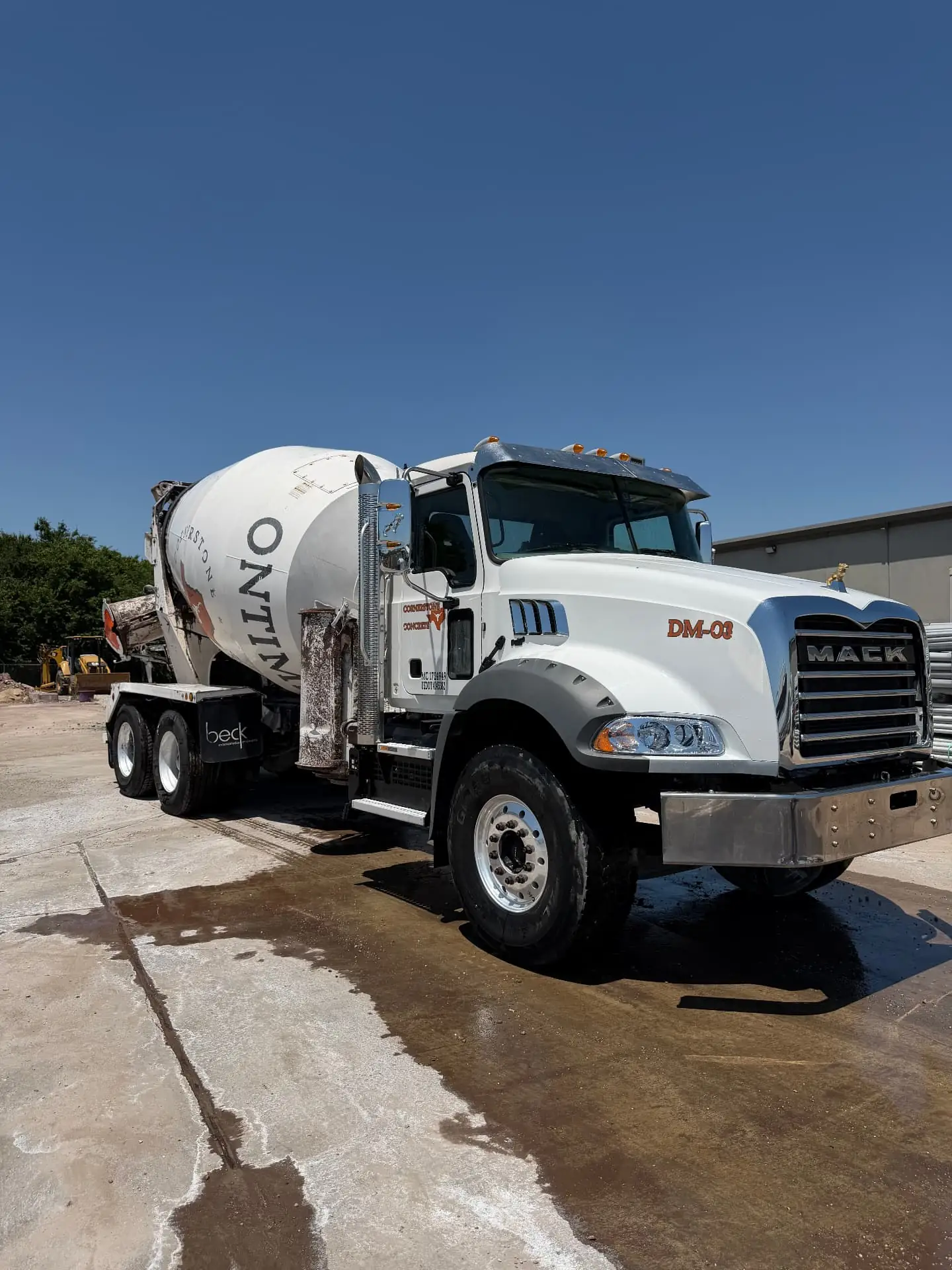 Cement Mixer — Touchless Cab & Drum Wash